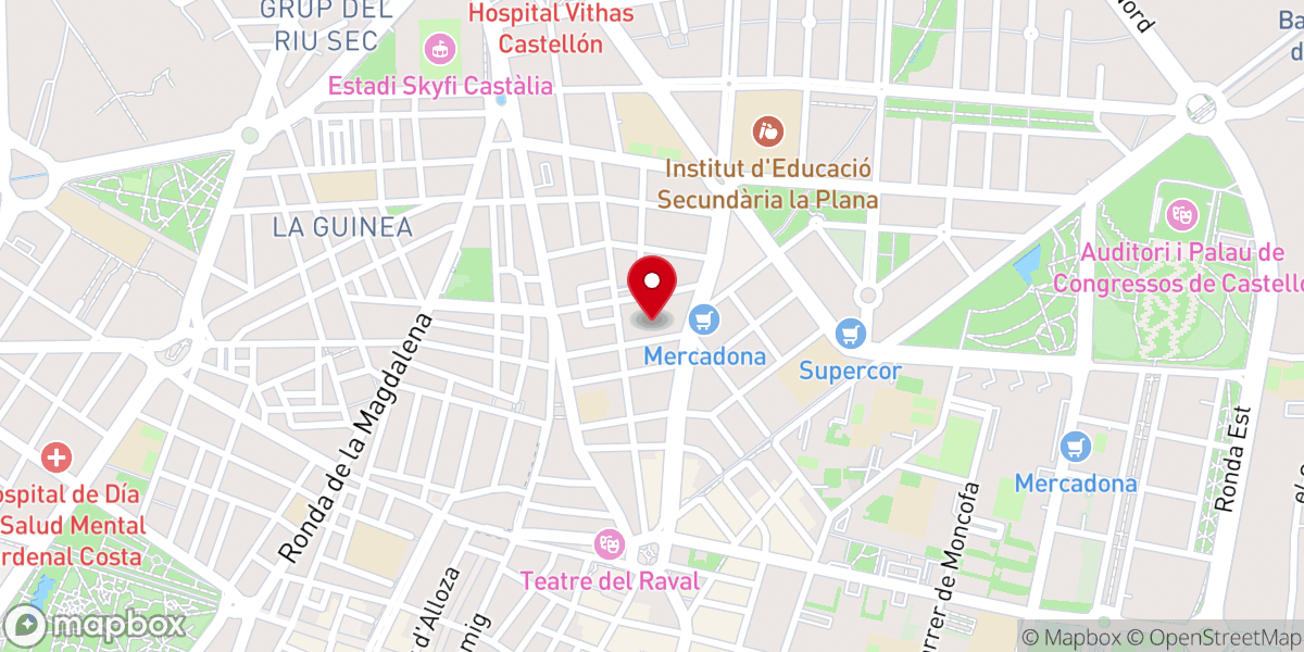 Map showing location of Convento de Nuestra Señora del Carmen (Castellón de la Plana)