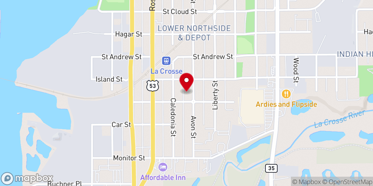 Map showing location of JC's Village Christian Campus Ministries