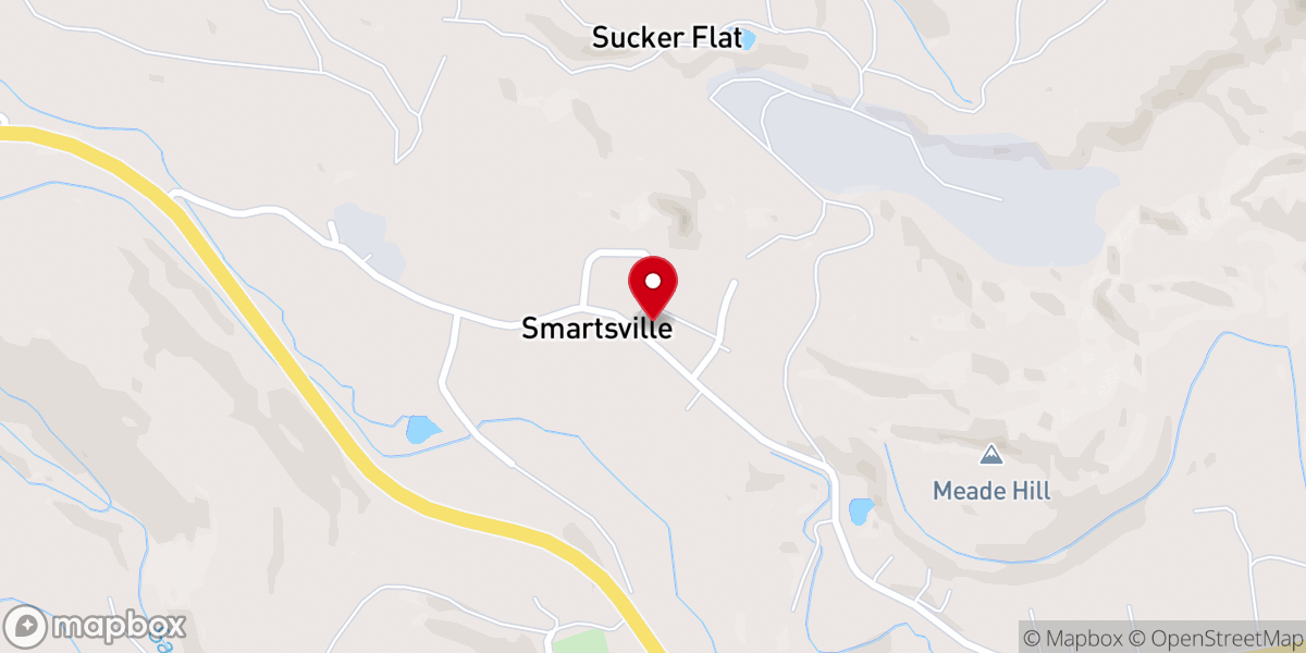 Map showing location of Smartsville Church Restoration Fund