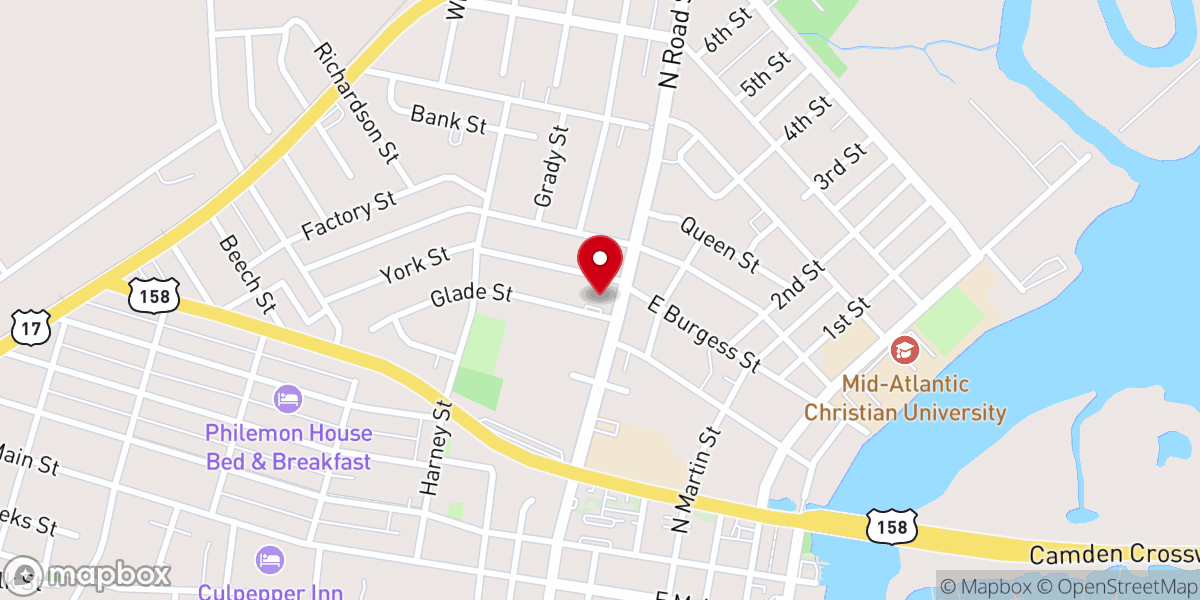 Map showing location of City Road United Methodist Church