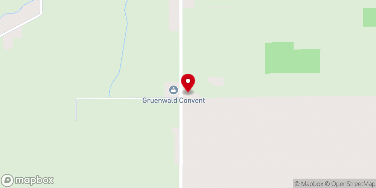 Map showing location of Gruenwald Convent