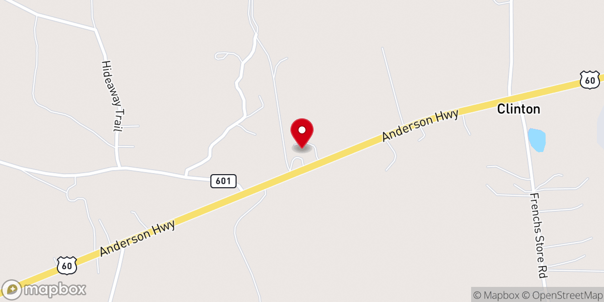 Map showing location of Rising Zion Baptist Church