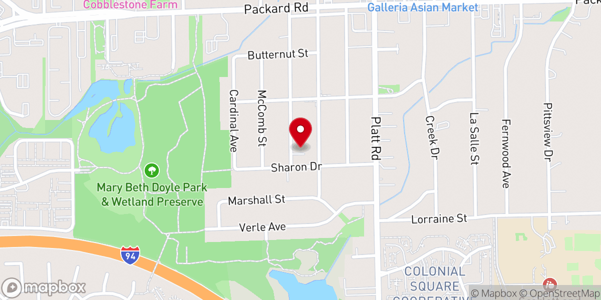 Map showing location of Calvary Chapel