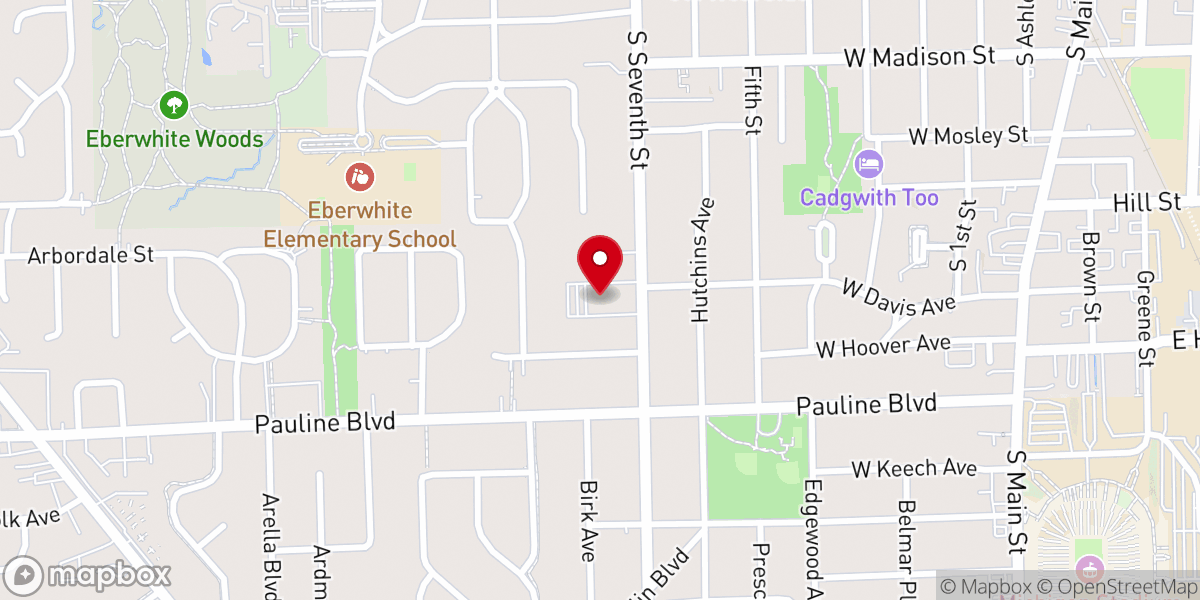 Map showing location of West Side United Methodist Church