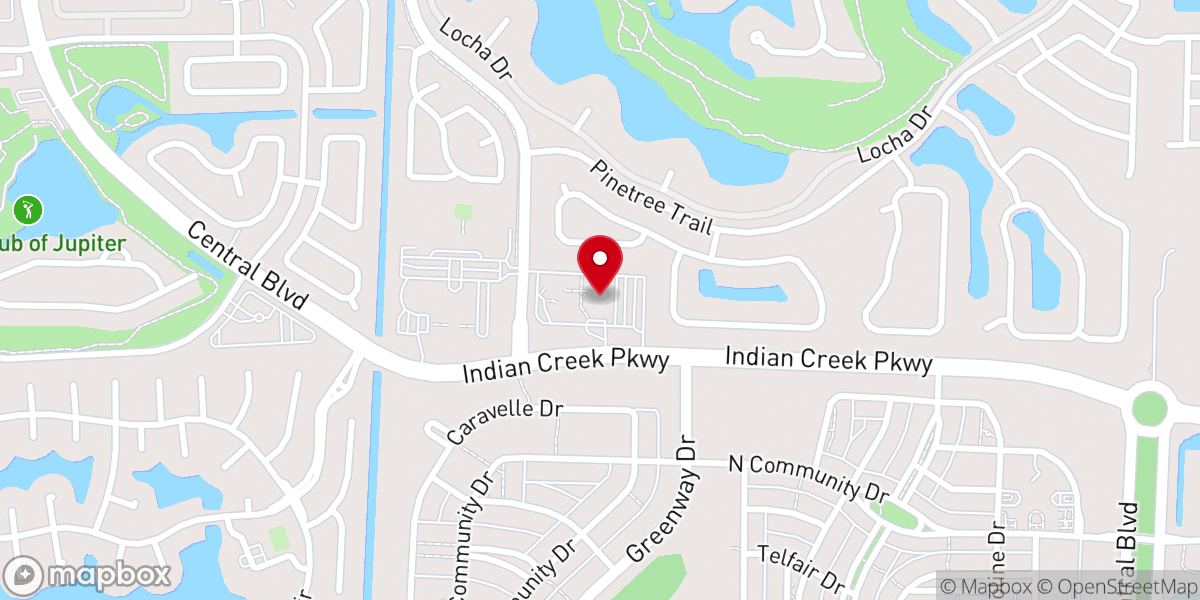 Map showing location of JupiterFIRST Church