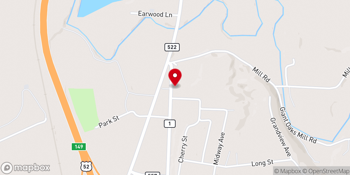 Map showing location of Trinity Chapel Church