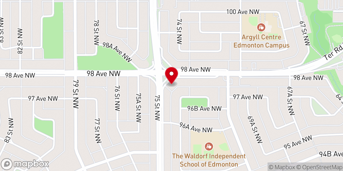 Map showing location of Braemar Baptist Church