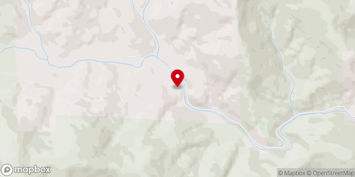 Map showing location of Cashes Valley Church of Christ
