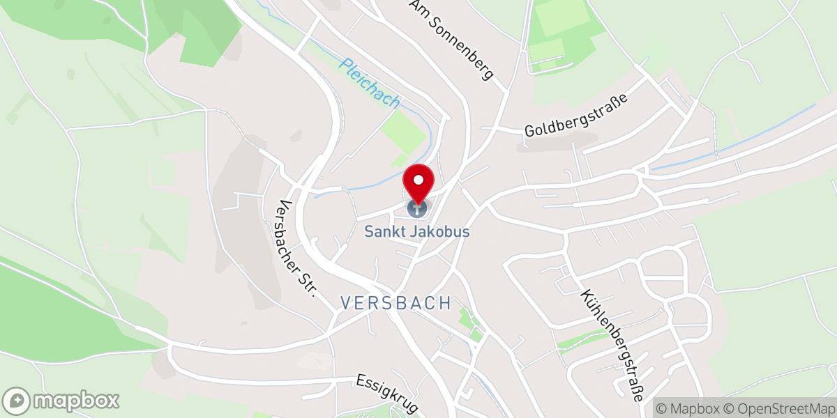 Map showing location of St. Jakobus