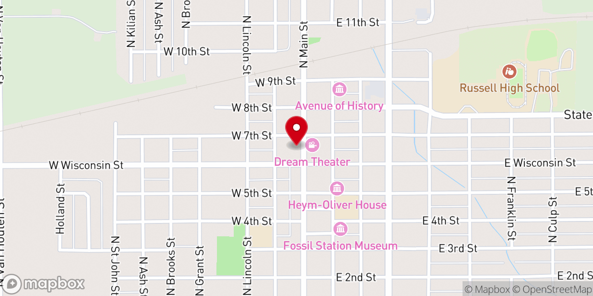 Map showing location of Olive Branch Chapel