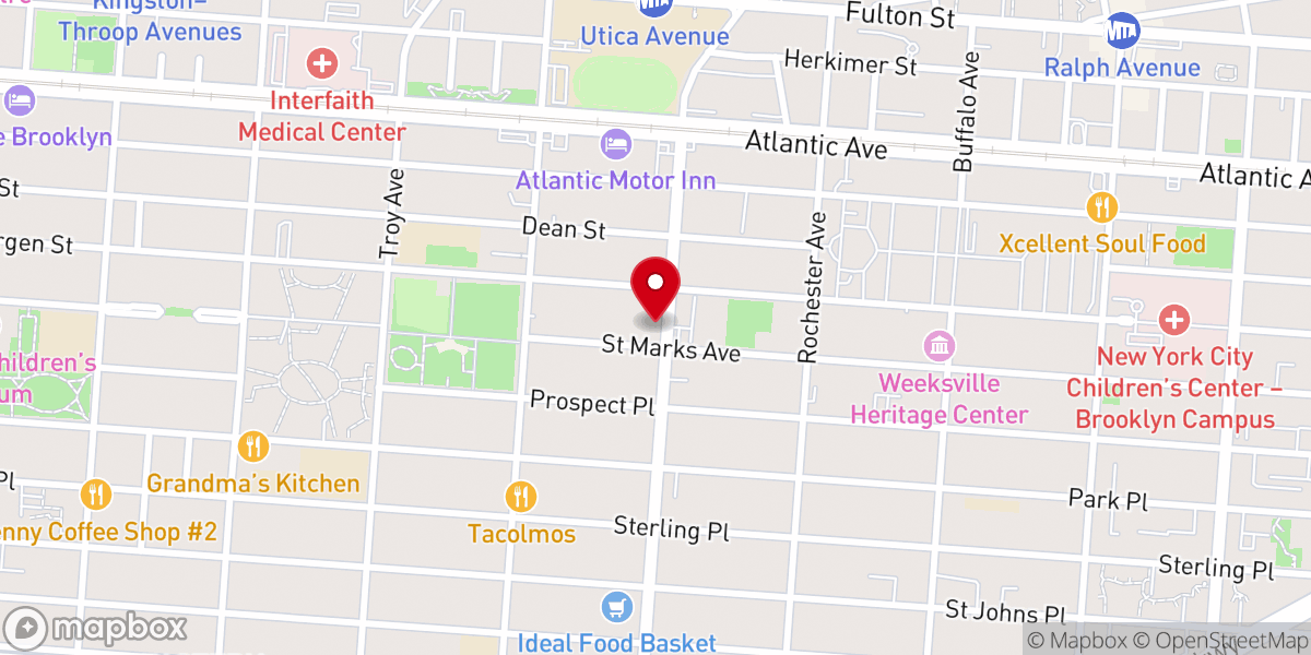 Map showing location of Trinity Temple