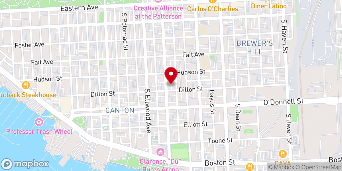 Map showing location of United Evangelical Church, UCC