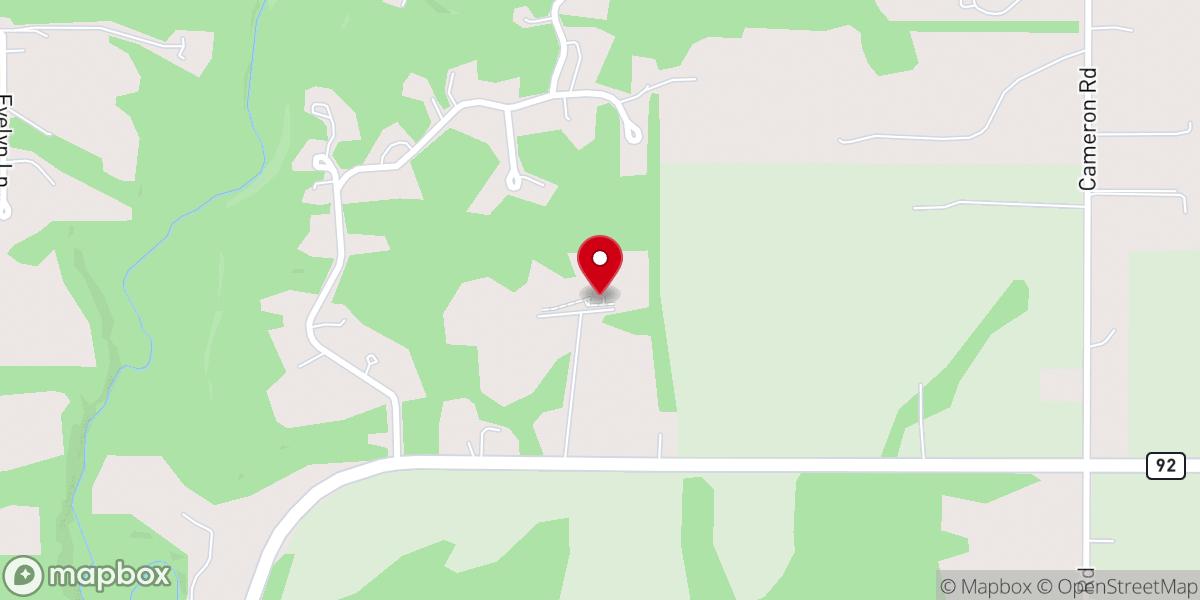 Map showing location of Cornerstone Baptist Church