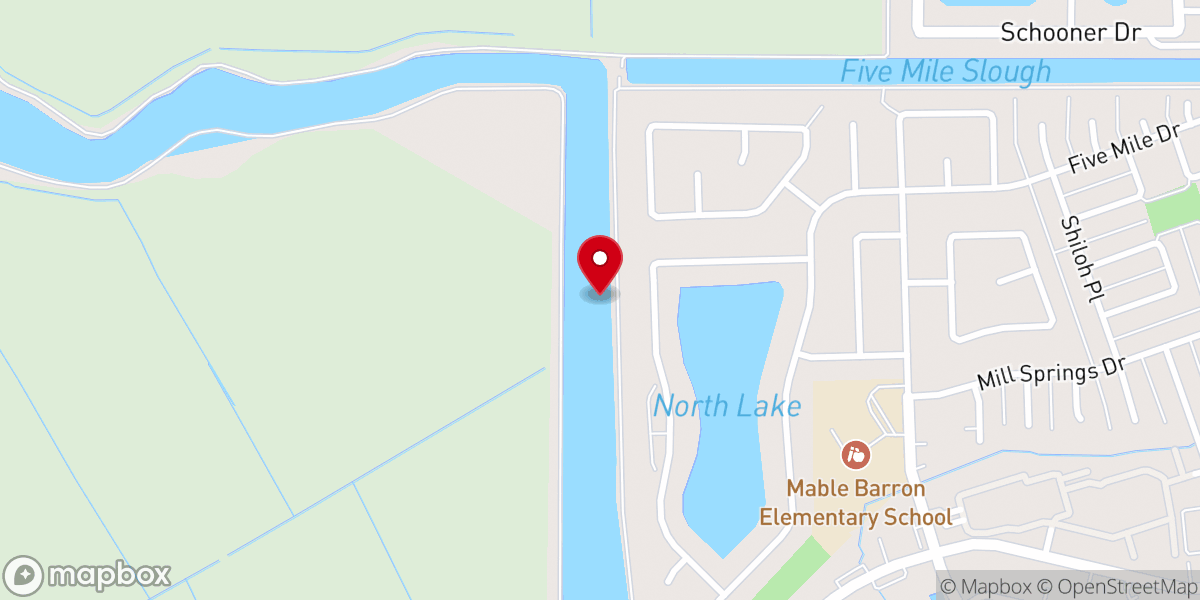 Map showing location of Stockton Bible Chapel