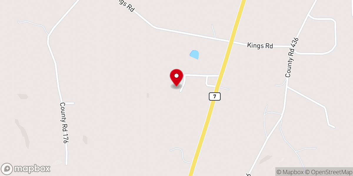 Map showing location of Baptist Children's Village (Reedy Acres Campus)
