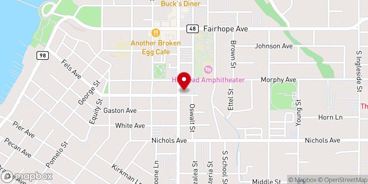 Map showing location of Fairhope United Methodist Church