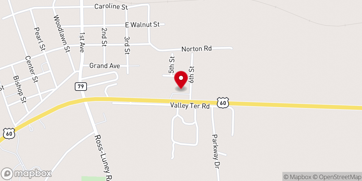 Map showing location of Henninger/Allen Minisrty Center