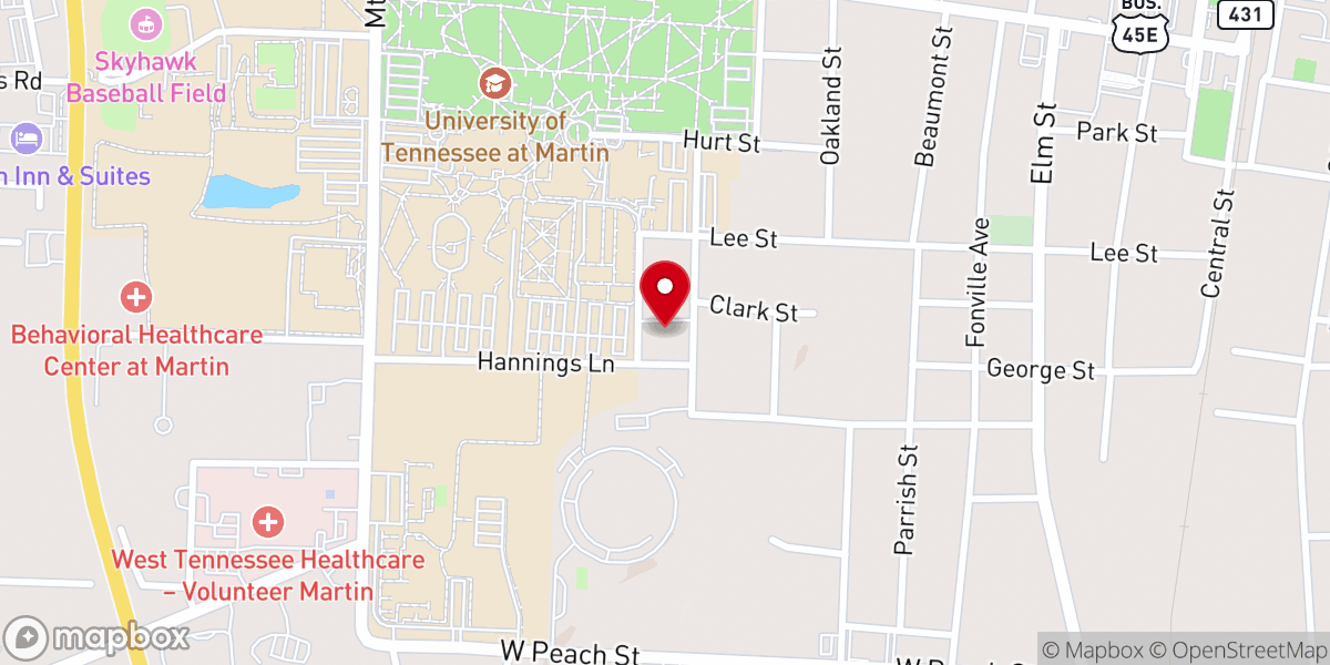 Map showing location of Trinity Presbyterian Church -PC-USA