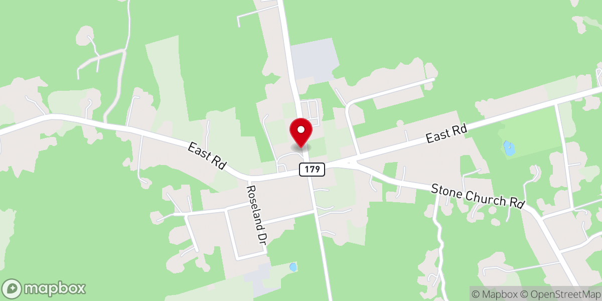 Map showing location of Saint Madeleines Church
