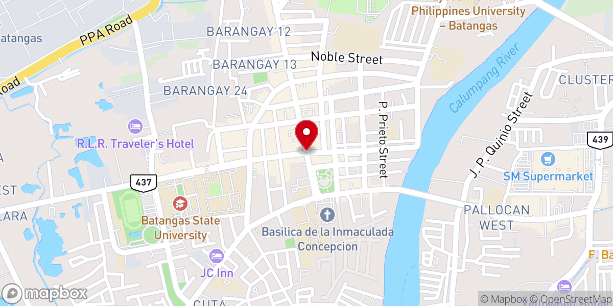 Map showing location of Sto. Niño Chapel Montemaria