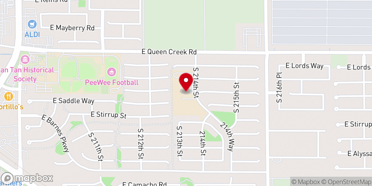 Map showing location of Faith Bible Church