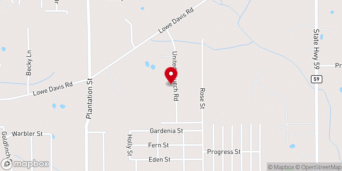 Map showing location of Turning Point Ministry