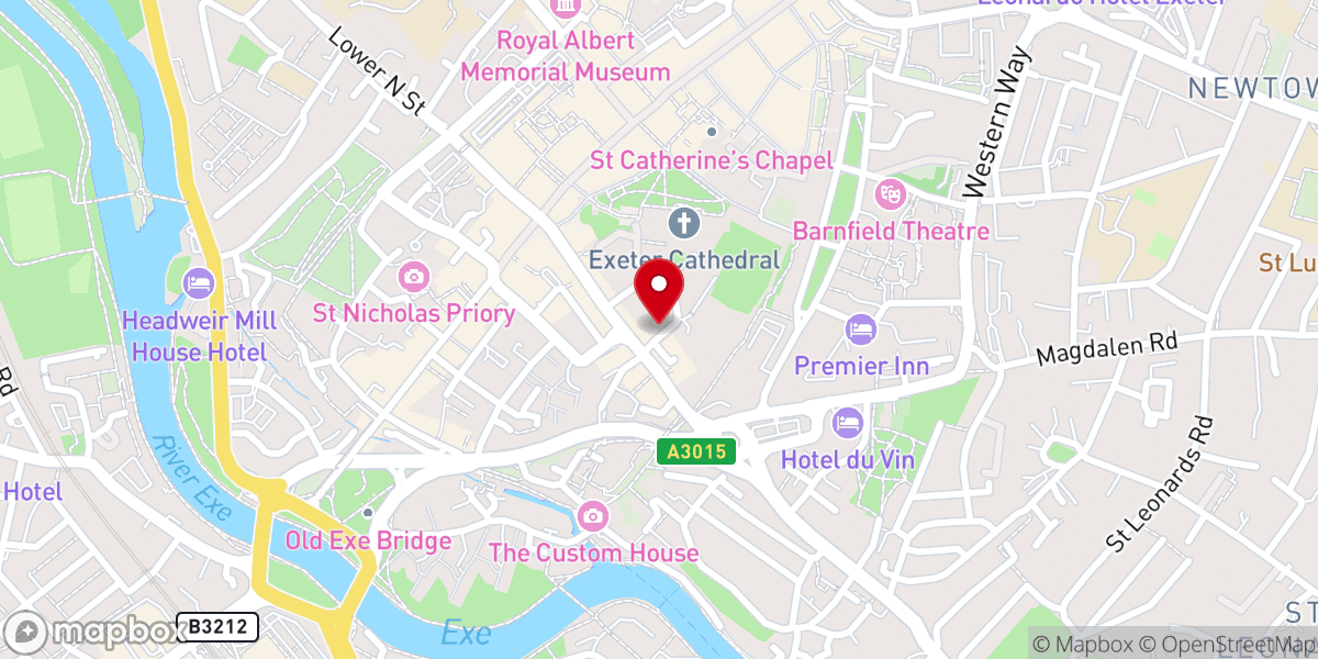 Map showing location of Palace Gate Centre