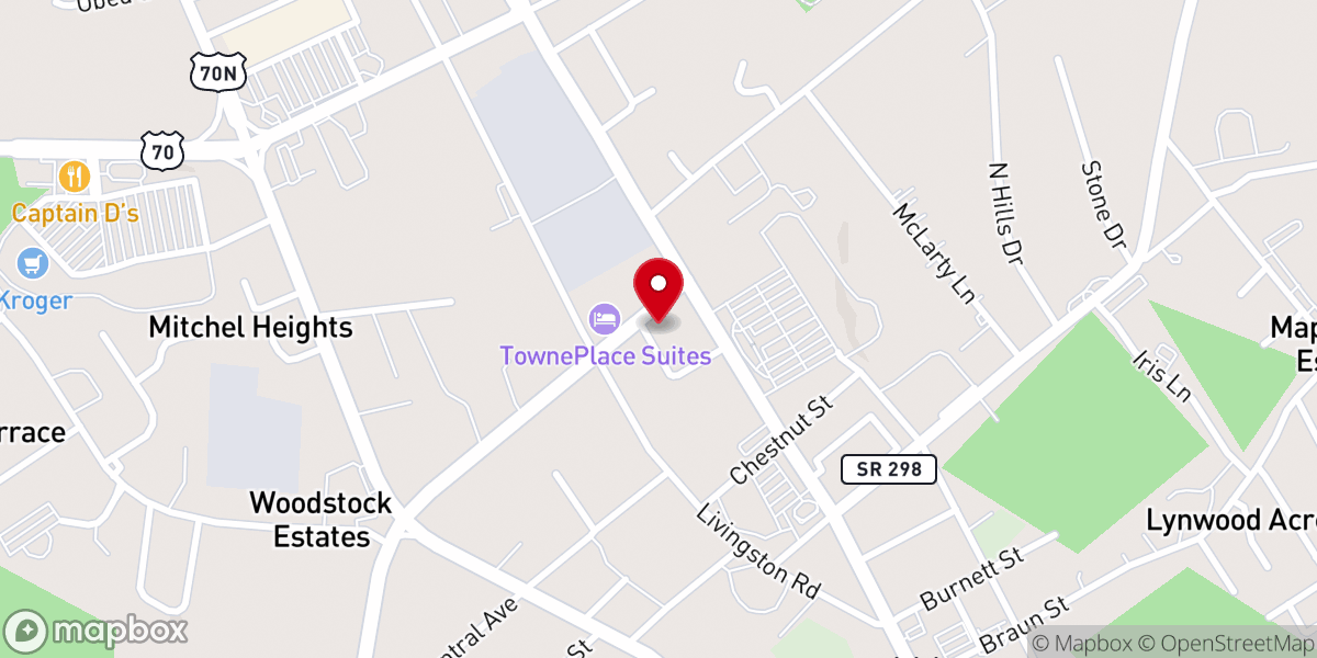 Map showing location of Gospel Baptist Tabernacle Church