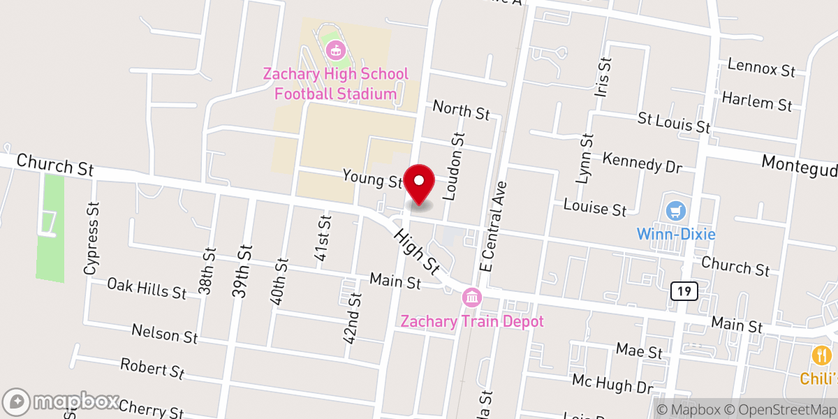 Map showing location of Lifeline Church