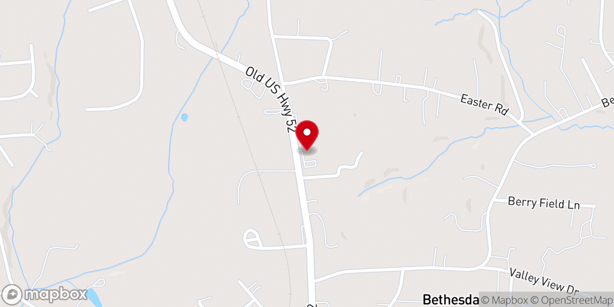 Map showing location of Lexington Seventh-day Adventist Church