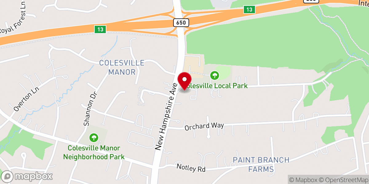 Map showing location of Transfiguration Parish