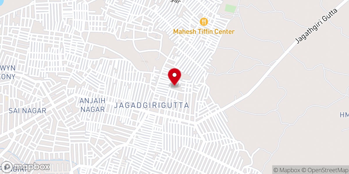 Map showing location of CSI Wesley Church Jagathgiri gutta