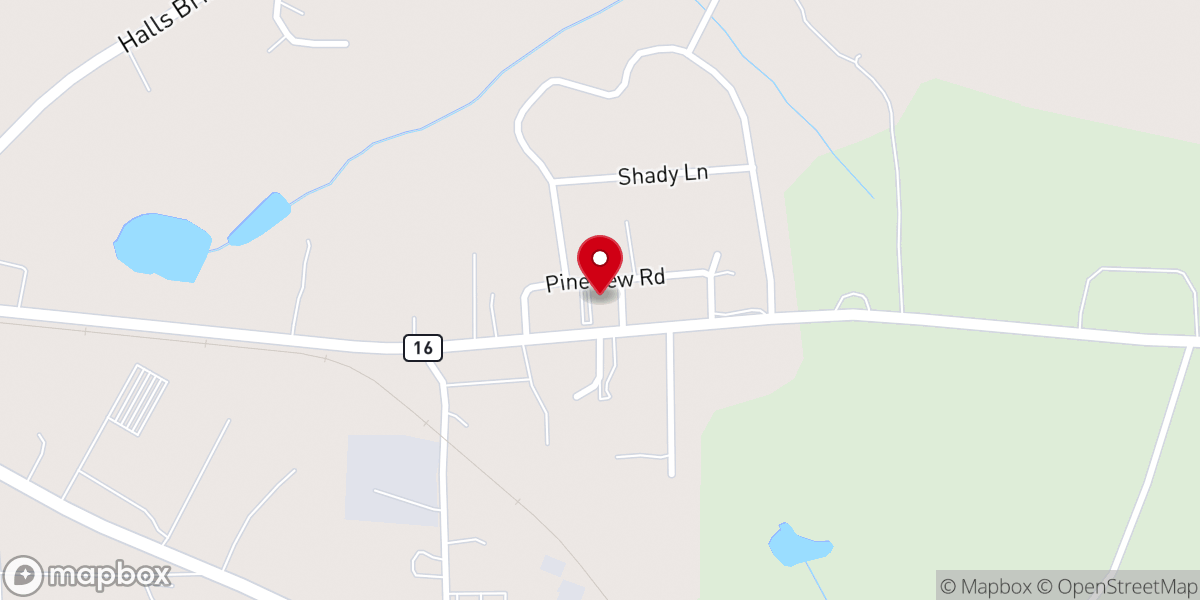 Map showing location of Jackson Church of the Nazarene