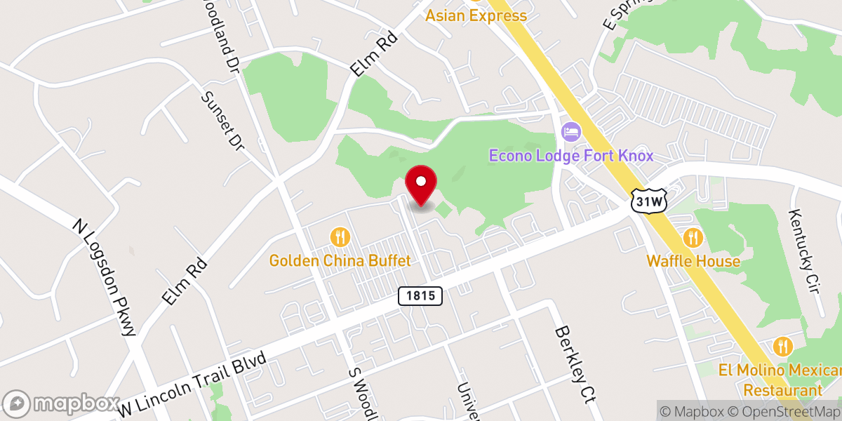Map showing location of Colvin Community Center