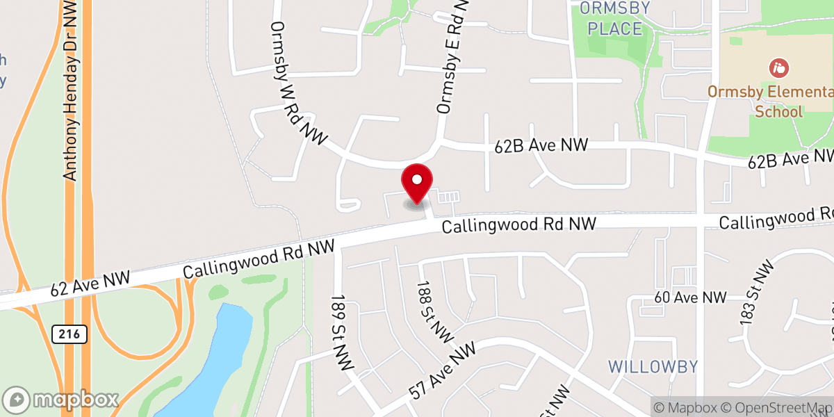 Map showing location of St Matthias Anglican Church & Parish Hall