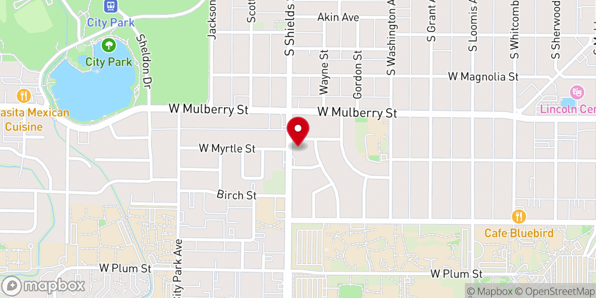 Map showing location of American Baptist Church