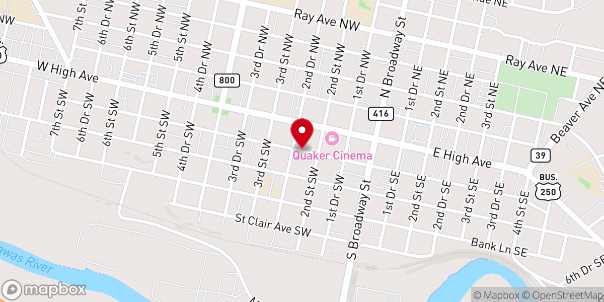 Map showing location of Gospel Mission
