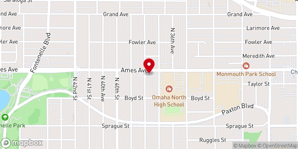 Map showing location of Bethesda Temple Seventh-day Adventist Church
