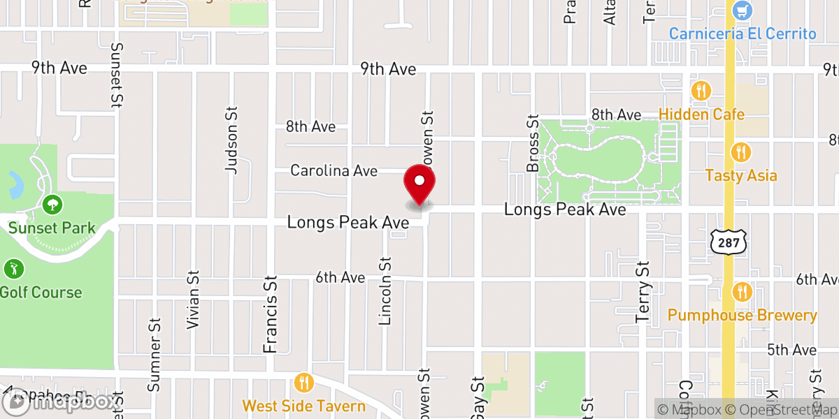 Map showing location of The Church At Longmont