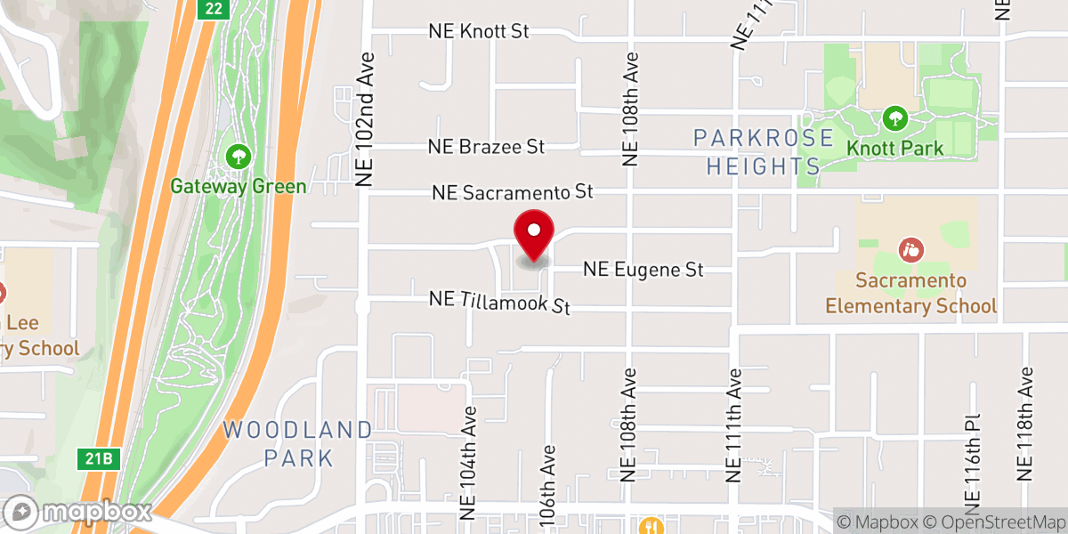 Map showing location of Fountain of Life Evangelical Church