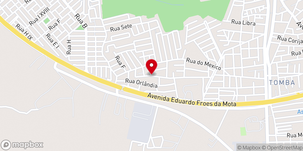 Map showing location of Igreja Católica Nossa Senhora das Graças / Parque Tamandari
