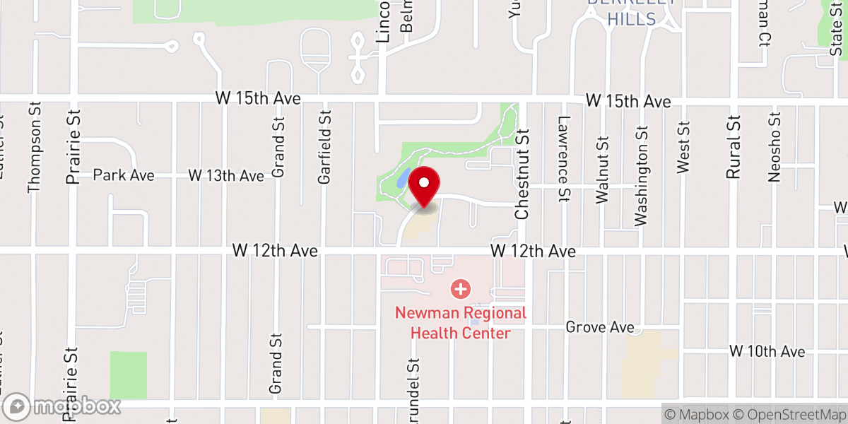 Map showing location of Emporia Christian School