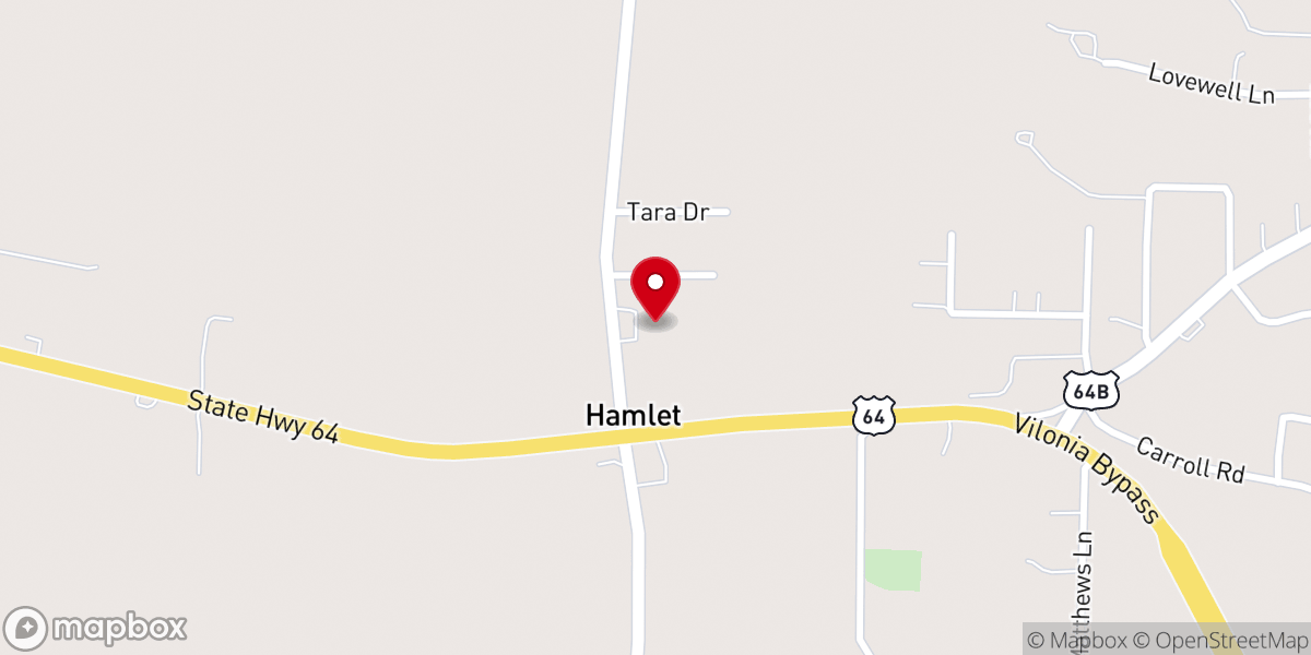 Map showing location of Conway Cowboy Church