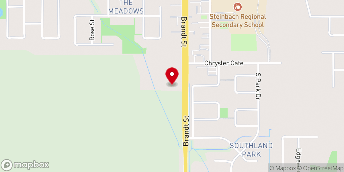 Map showing location of German Mennonite Brethren Church