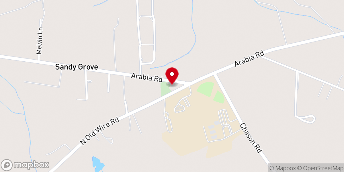 Map showing location of Sandy Grove Church Incorporated
