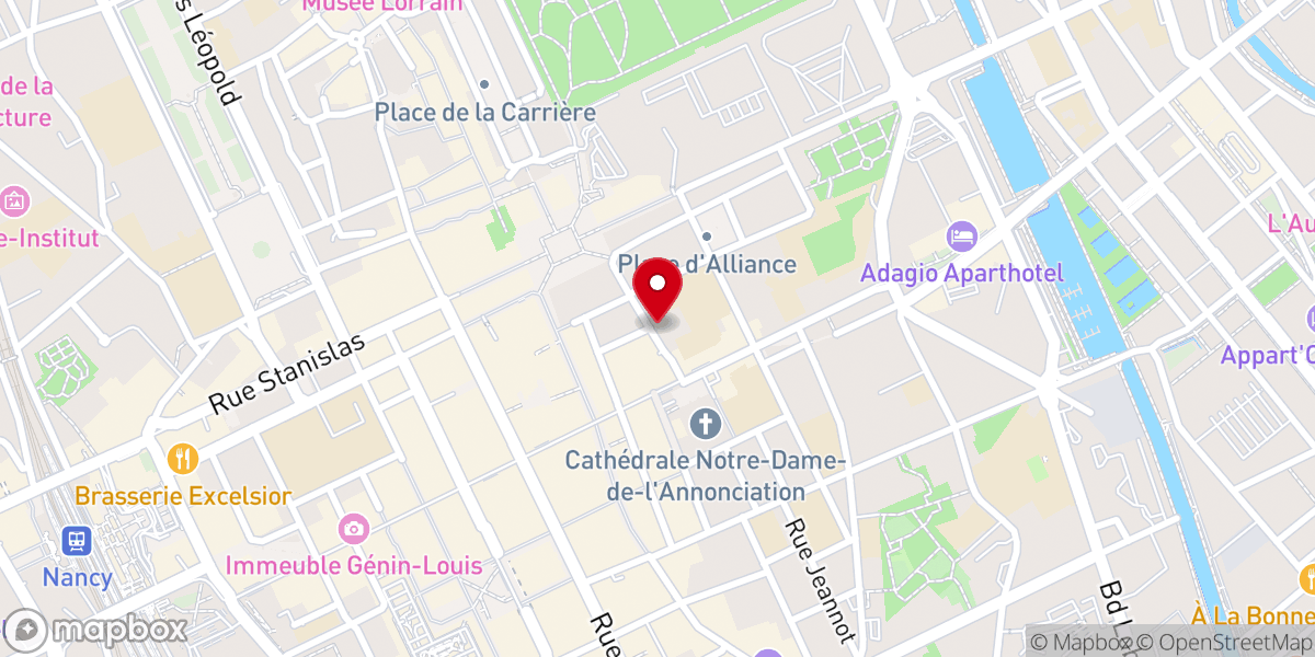 Map showing location of plaque ancien couvent du monastere de la congregration notre dame