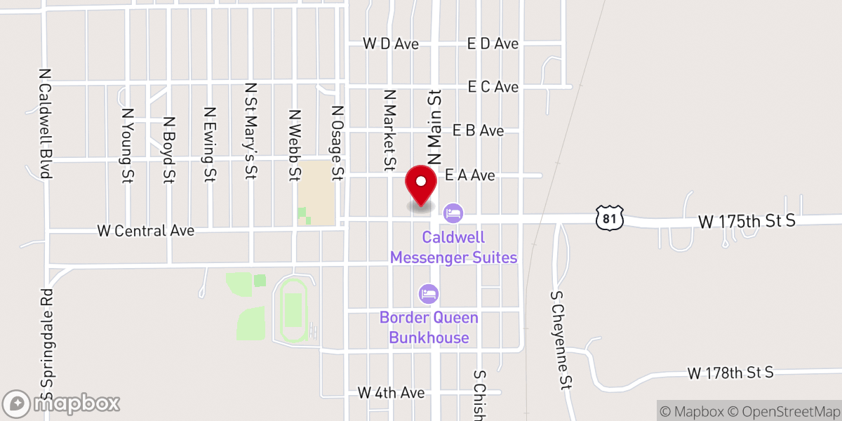 Map showing location of St. Martins Parish Hall