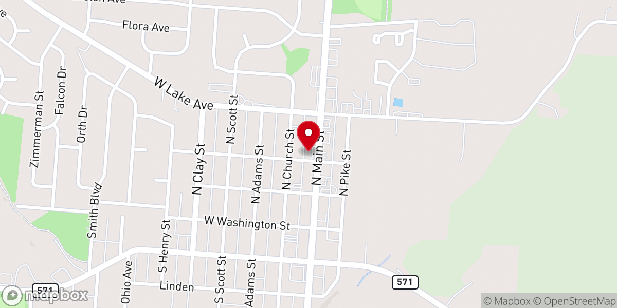 Map showing location of Lee's Famous Recipe Chicken