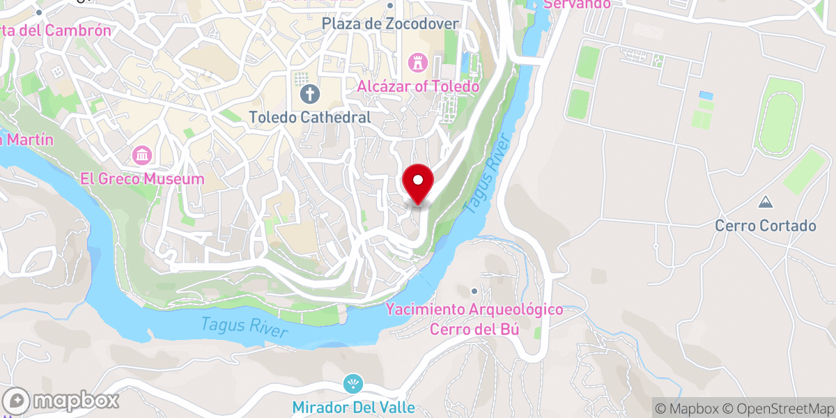 Map showing location of Iglesia Mozárabe de San Lucas