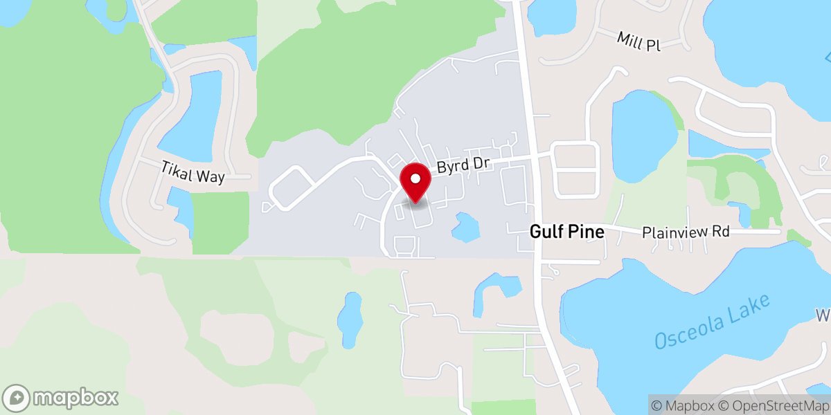Map showing location of Church of the Suncoast